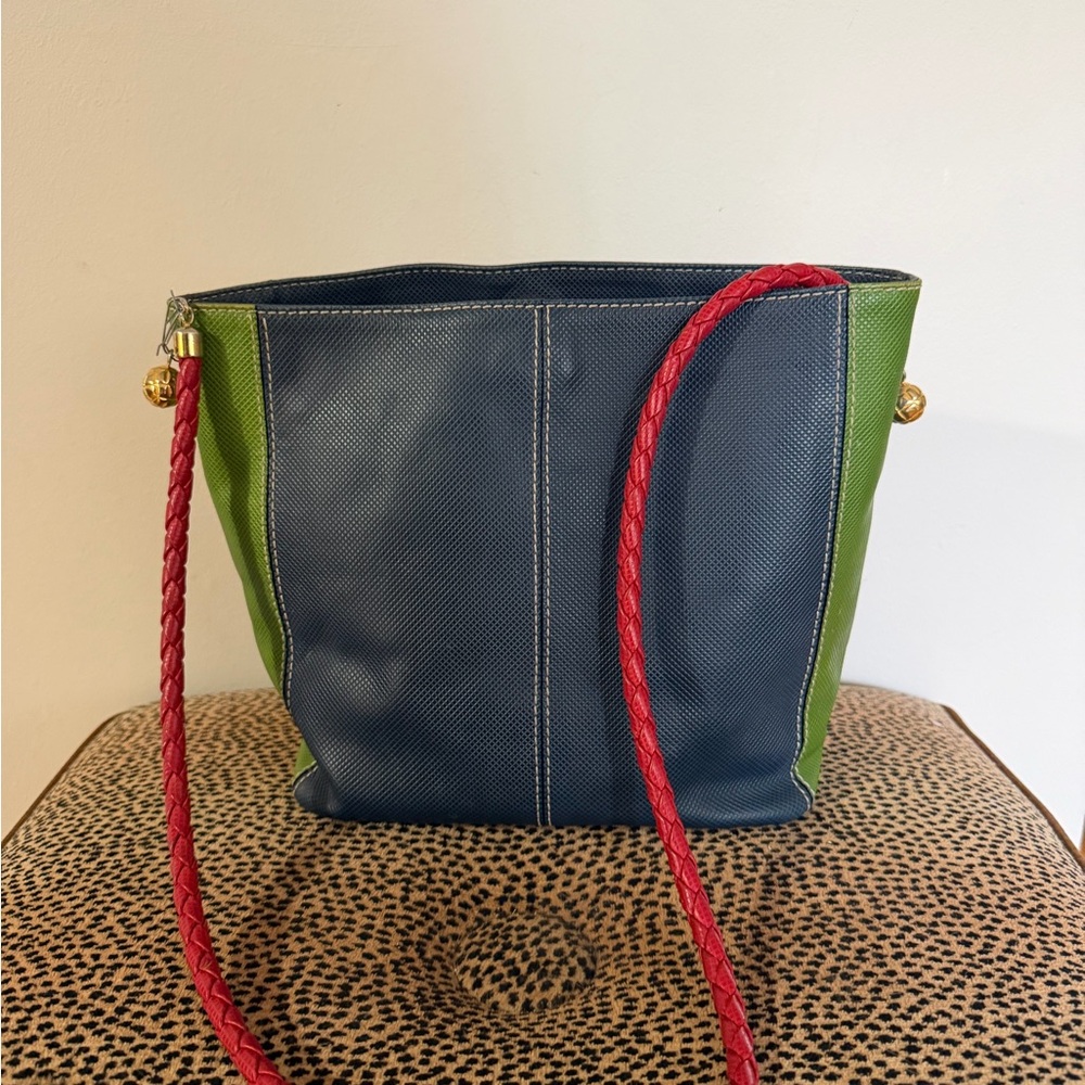 Vintage Bottega Veneta 3 tone leather bag